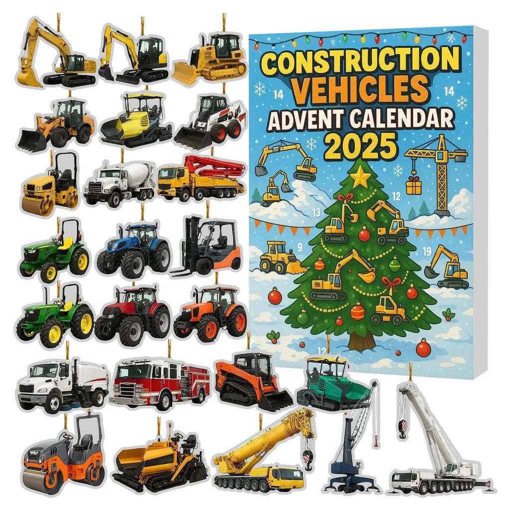 2D Labradorský adventní odpočítávací box Vánoční stromek dekorace Akrylová přívěsek Nezávislá stanice