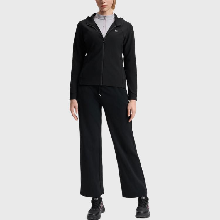 New FILA Fitness Series Jacket Women's Pitch Black A11W511504F-BK