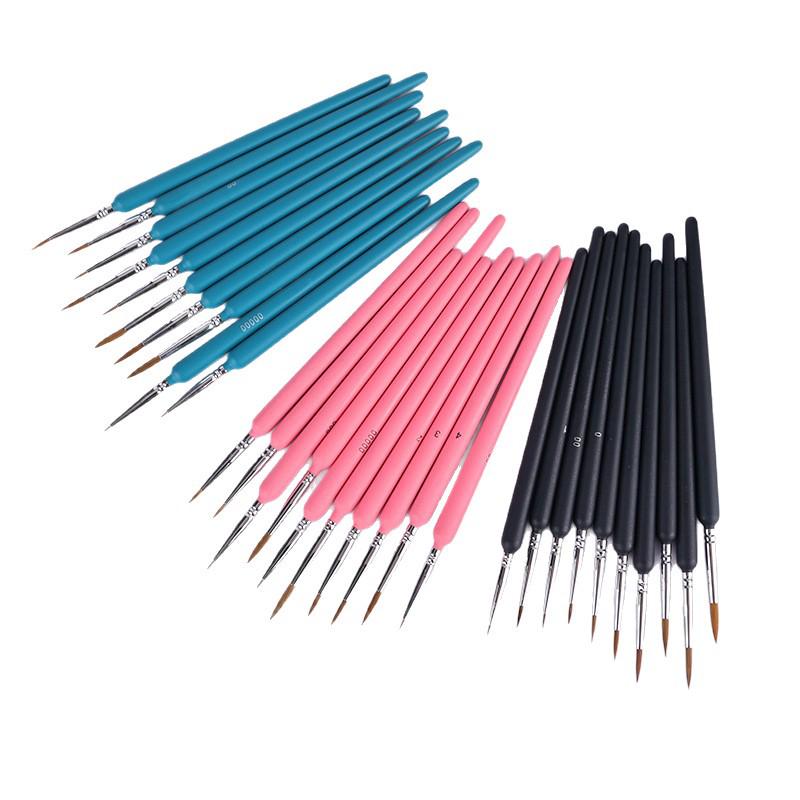 11-Piece Extra Fine Cross Wolf Liner Pen Set for Watercolor and Oil Painting