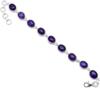 Solid 925 Sterling Silver Amethyst Gemstone Handmade Designer Boho Bracelet Charm Jewelry Gift For Her