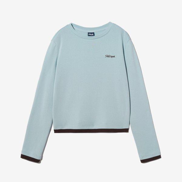 Fila Women Long Sleeve T shirT Layered LIGHTBLUE/W85