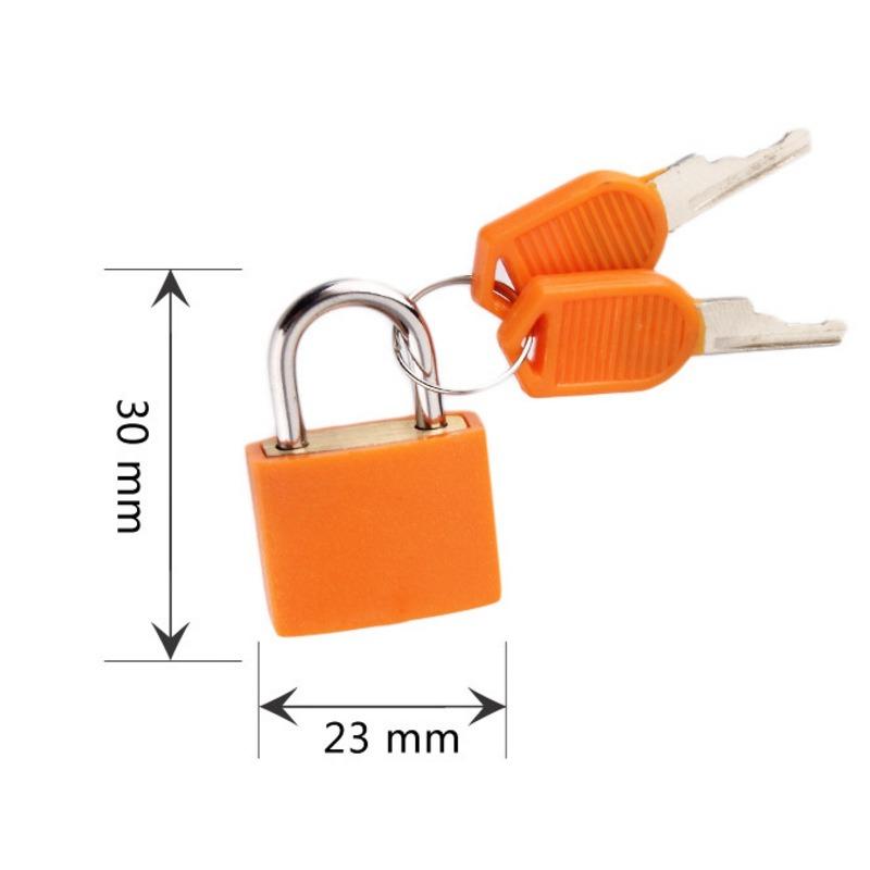 Mini ABS Keyed Padlock for Luggages Padlock with Keys Anti Rust Outdoor Lock for Small Cabinets Drawers