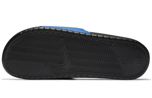 Nike Benassi Jdi Mismatch Fashion Unisex Blue Black Slippers 'Black' 818736-074