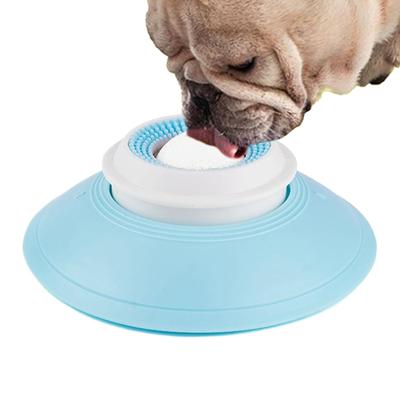 Bol à lécher pour chien à alimentation lente Tapis à lécher pour chien Distributeur de friandises Jouets d'enrichissement pour animaux de compagnie anti-étouffement Pour chiens Petits Moyens Entraînement Jouet