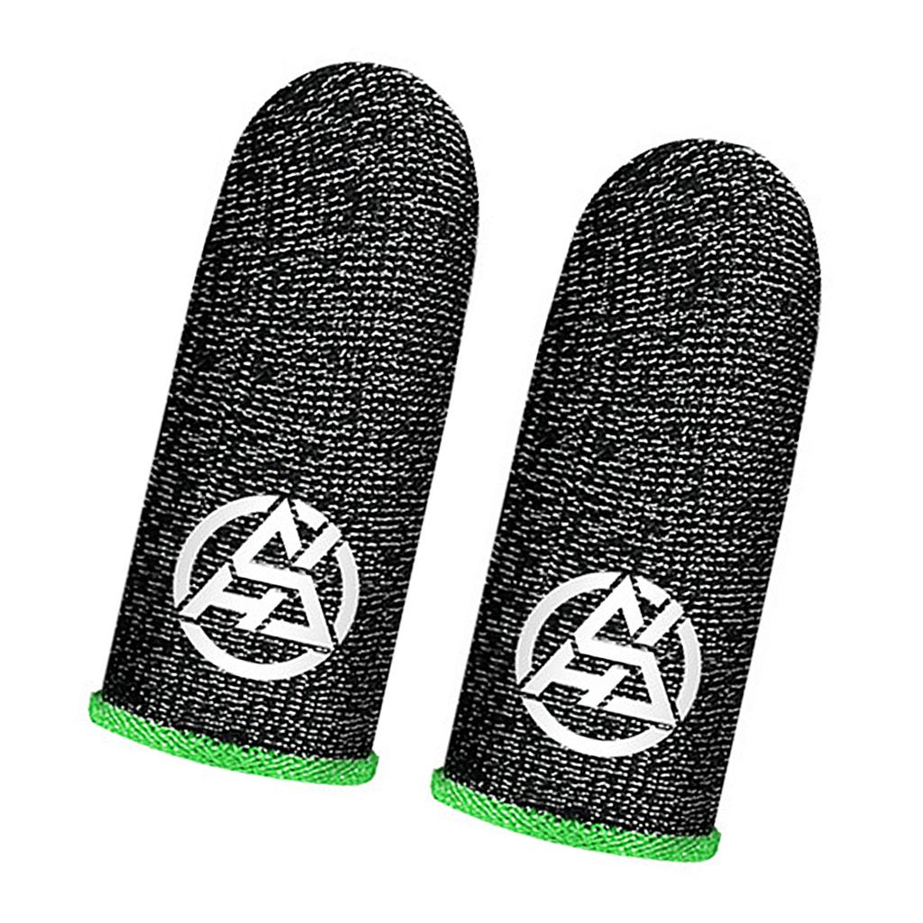 1 Pair High Sensitivity Finger Sleeves Conductive Fiber Material For Accurate Touch Displa Control In Competitive Gaming