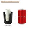 Bathroom Cup Dispenser, 3oz-4oz Plastic Paper Cup Holder, Small Countertop Mouthwash Cup,for Vanity,Bathroom,Kitchen, Restaurant