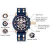 MINI FOCUS Brand Multifunctional Sports Men's Watch Calendar Waterproof Silicone Strap Men Quartz Watches