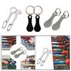Decorative Stainless Steel Keychain Coin Holder Shopping Trolley Token DIY Shopping Cart Tokens