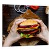 PANEL SZKLANY DO KUCHNI 65x60 Hamburger