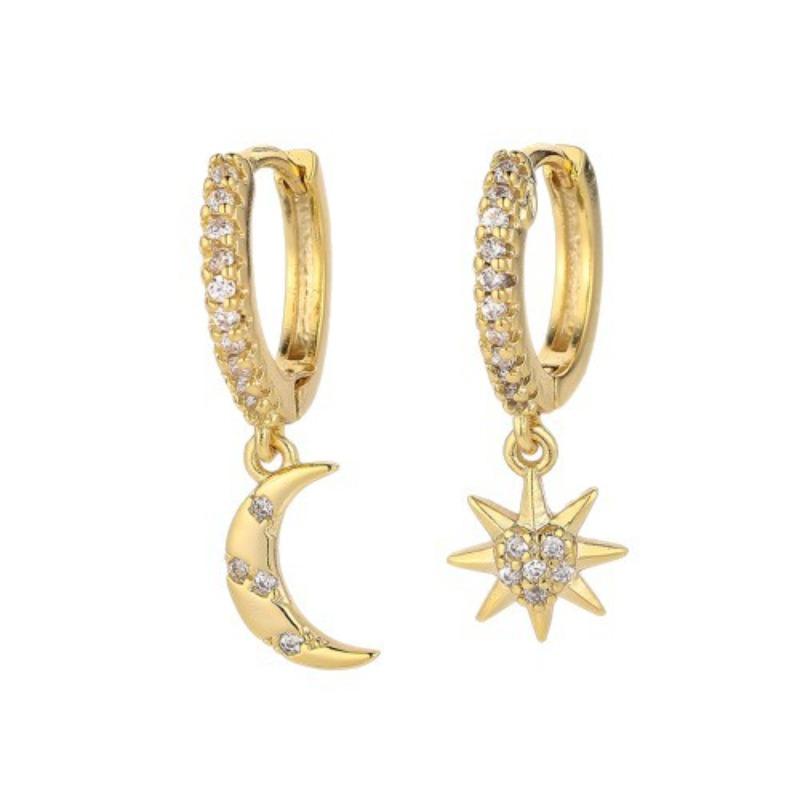 Fashionally Unique Design Bee, Dragonfly, Gecko Earrings for Women, Light Luxury Cross, Victory Gesture, Star Quality Earrings