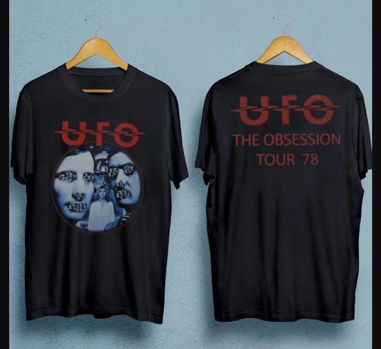 Vintage UFO The Obsession Tour Men T-shirt Black Unisex All Sizes 4XL