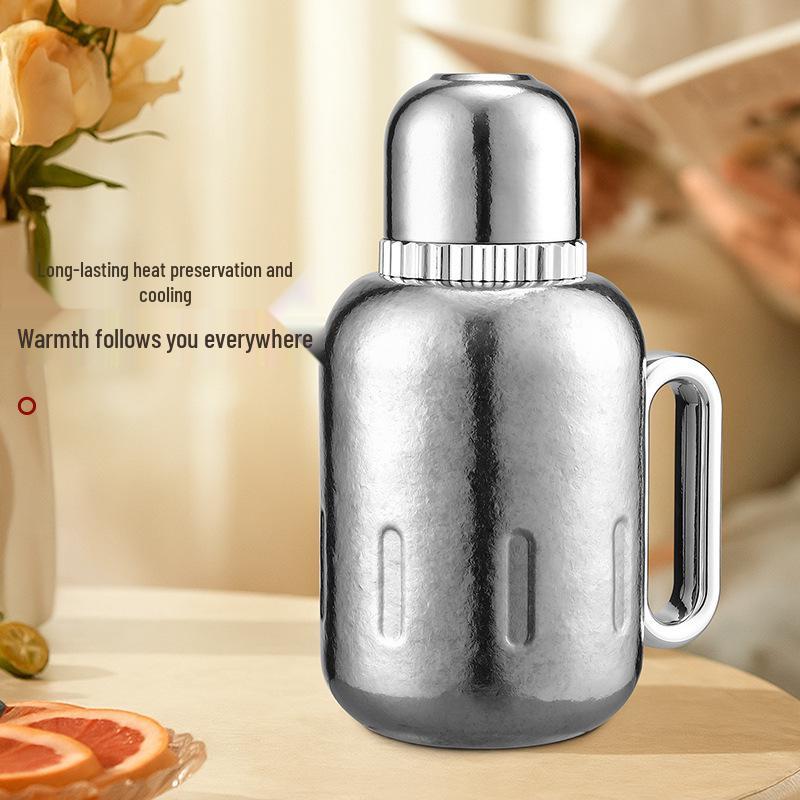 Pure Titanium Outdoor Portable Large-Capacity Tea Thermos with Tea Separation
