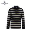Men's Elegant Casual Long-Sleeve Long-Staple Cotton Polo Shirt