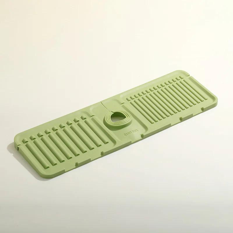 Silicone Tap Mat Kitchen Sink Spill-Proof Drying Pads Foldable Drainage Mat for Home Kitchen Sink Storage Accessories