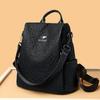 Women's Stone Pattern Leather Backpacks Large Capacity Travel Backpack School Bags Luxury Shoulder Bag