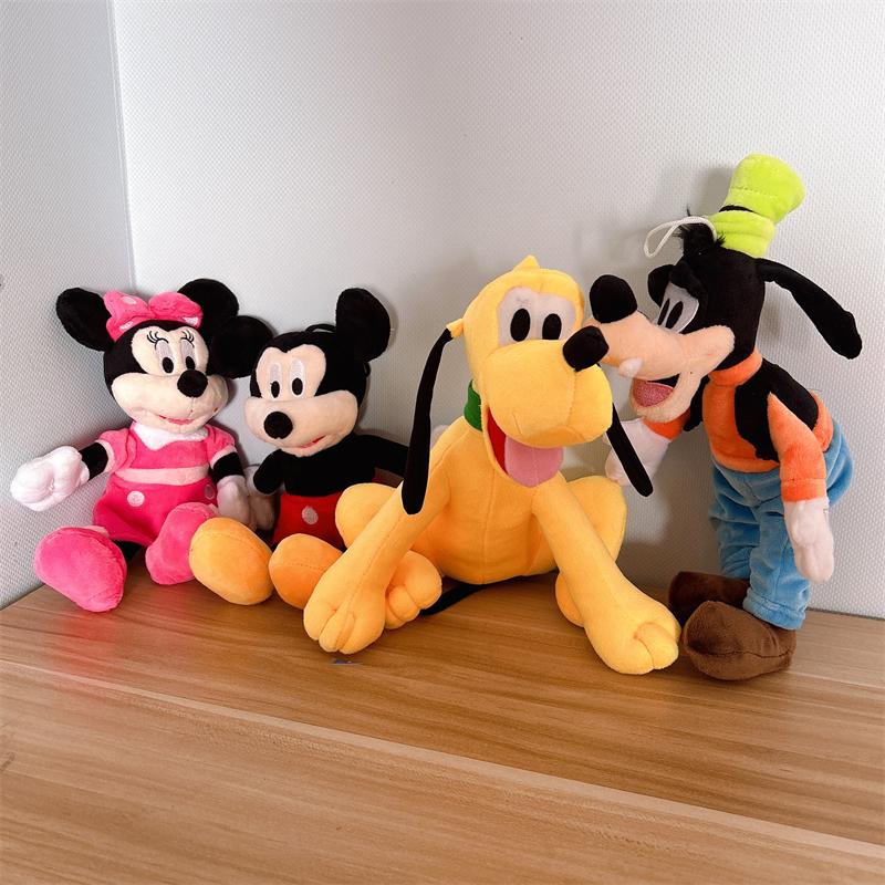 Adorabile Pluto Paperino Peluche Anime Pippo Bambola Minnie Topolino Peluche Figura Film Giocattolo Peluche Cuscino Regalo di Compleanno Ragazza