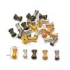 30pcs Metal Spring Funnel Shape Spacer Beads Caps Beading DIY Findings End Caps Bead Stoppers For Jewelry Makings Accessories