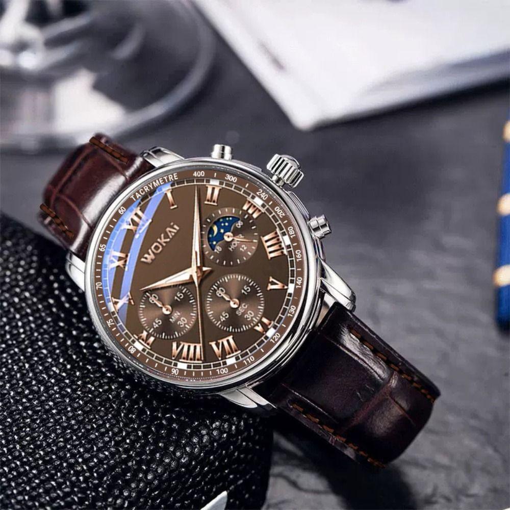 Casual Quartz Watch Six-Pin Business Watch Creative Wrist Watch