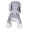 [BESTEVER] Realistic Puppy Plush Toy, Cute and Exhausted, Resizeable Hands, Birthday Gift [Premium Puppy] Shih Tzu, Gray and White, Best Ever Japan