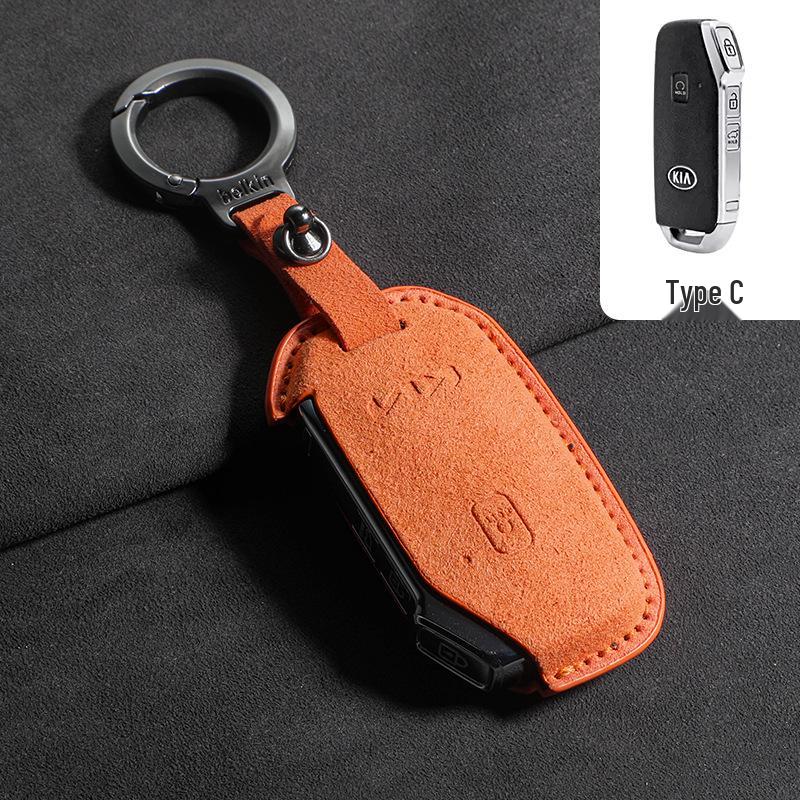 2024 KIA High-End Suede Car Key Case
