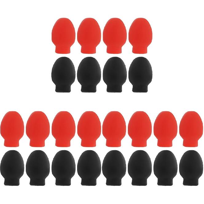 FAVOMOTO 24Pcs Drum Practice Tip Replacement Drum Dampener for Silent Practice - Silicone Drum Mute Pads and Accessories for Drums Compatible with
