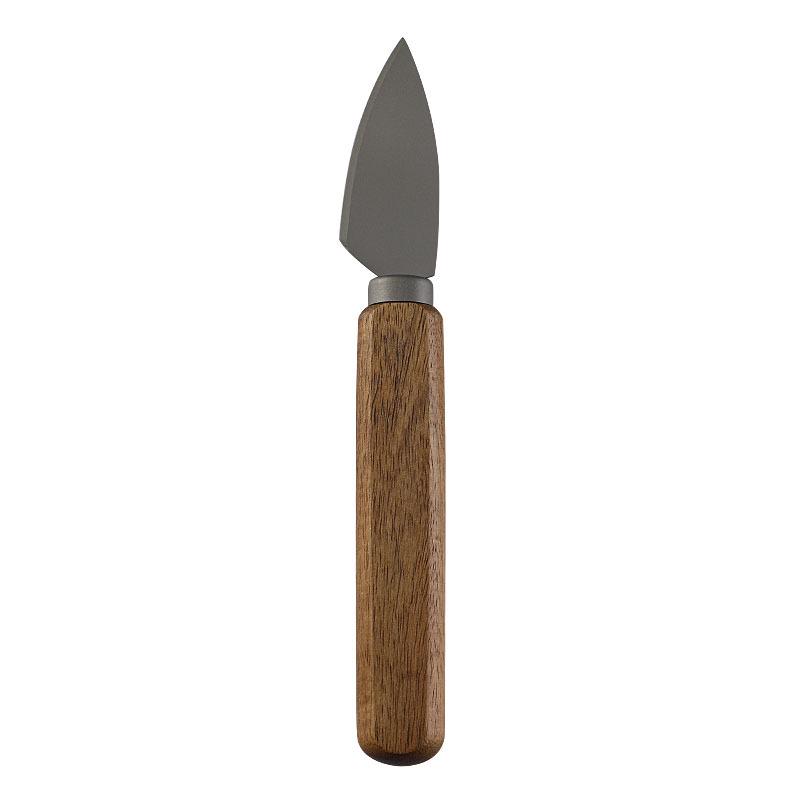 Käsemesser-Set aus Edelstahl mit Titanbeschichtung und Griffen aus Akazienholz (Enthält Butterspachtel, Steakmesser und Gabeln)