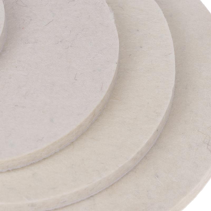 Polishing Pads Wool Felt Abrasive Wheel 50/75/125/ 150/180Mm Soft Felt Discs For Glass Stainless Steel Polish Repair Scratche