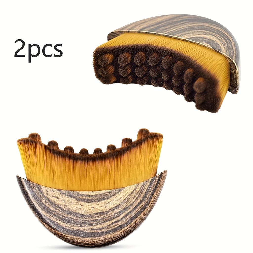 Paquete de 1/3 Cepillo Facial de Contorno Linfático, Cepillo Gua Sha para Cuidado de Ojos y Cuello, Cepillo de Contorno Linfático, Cepillo de Luna Creciente, Cepillo Facial, Ma