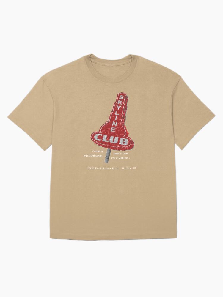 Willie Nelson SKYLINE Club, Austin Texas Oversized T-Shirt