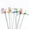 Set of 10pcs Dragonflies Insert Rod Gardening Decoration Simulation Dragonfly Home Decoration Background Gardening Decoration