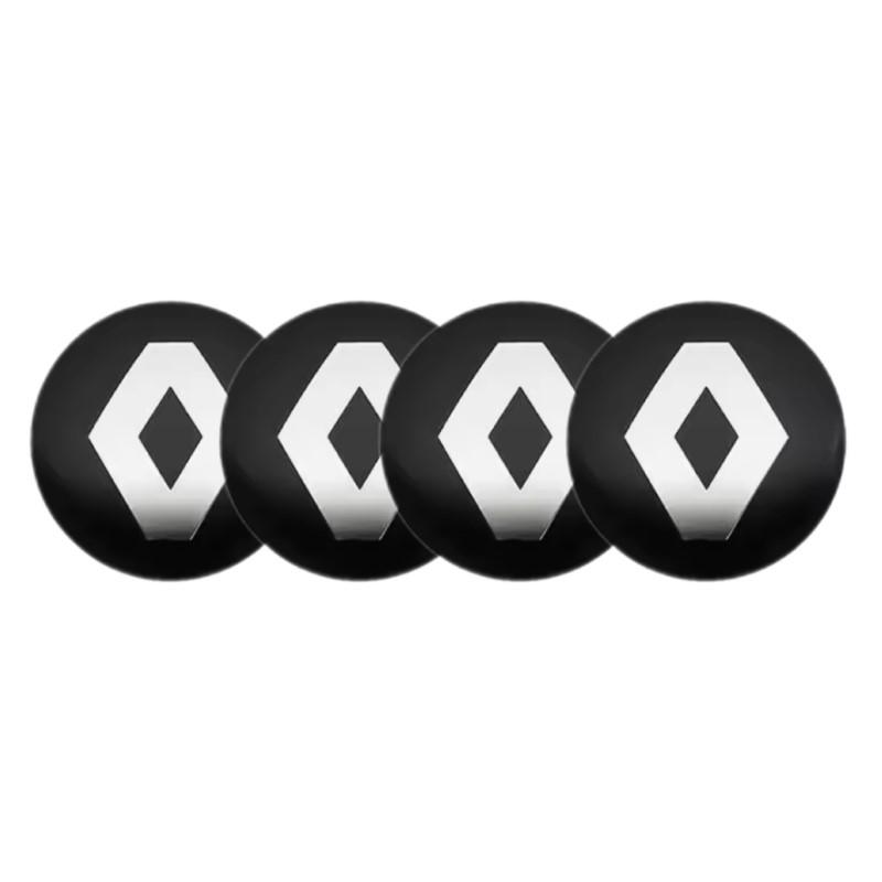 4PCS 56mm Car Wheel Hub Center Caps Emblem Sticker Styling For Renault RS Megane 2 3 4 Trafic Scenic 2 Clio Captur Twingo QM6