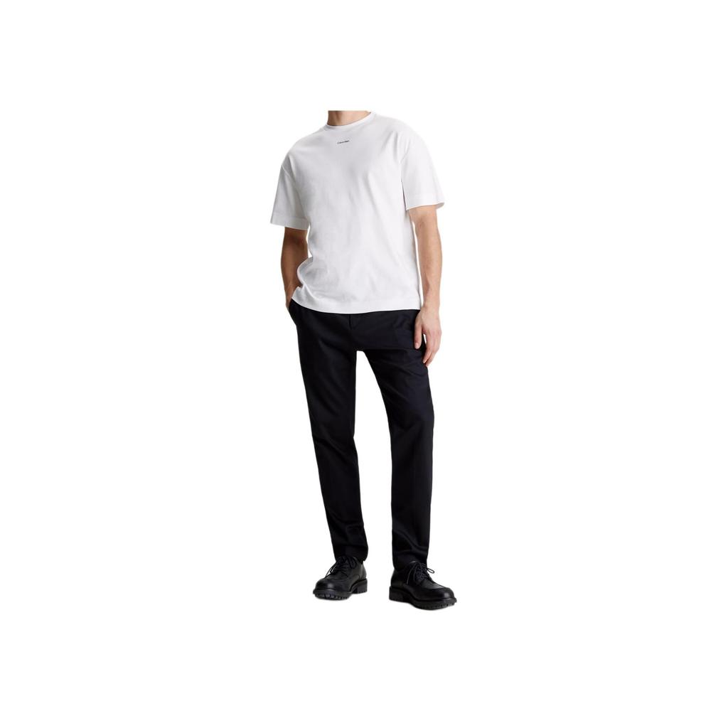 Calvin Klein Cotton Logo T-Shirt Men Tops White K10K112487-YAF