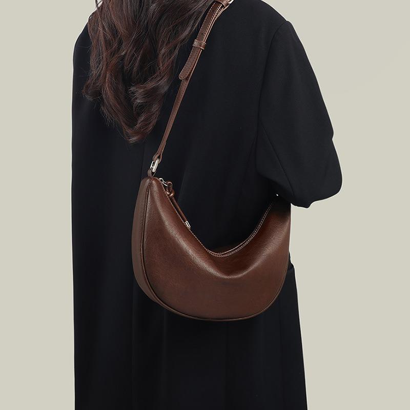 Bag Women's New Women's Bag Summer Leather One Shoulder Crossbody Bag Premium Underarm Dumpling Bag