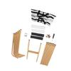 Wedding Sign Holder Carbon Steel Heavy Duty Metal Easel Sign Stand with 4 PU Leather Straps   Height