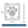 Large Small Dog and Cat Screen Door Lockable Self-Closing Function Sturdy Pet Door Easy Safe Freely Enter House Outdoor Window