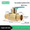 Heavy-Duty 1/2" Brass Ball Valve for Air and Water Pipes, Internal/External Thread