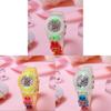 Cartoon Childrens Led Light Up Quartz Watch With Night Glow For Kids And Students
