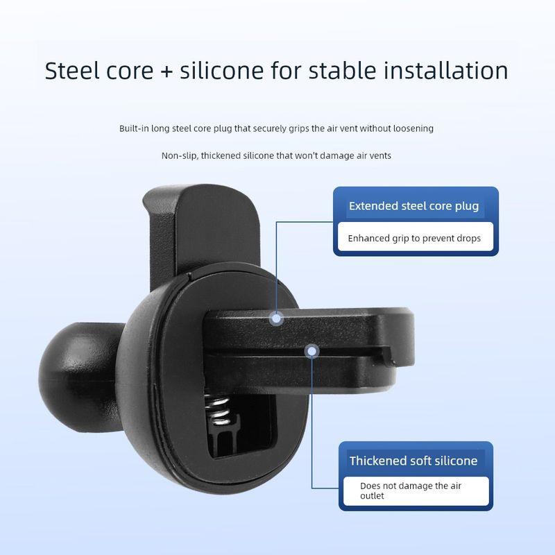 Racing Car Seat Car Phone Holder Car Horizontal and Vertical Oblique Air Outlet Dedicated Tongs Car Navigation with Hooks Fixed