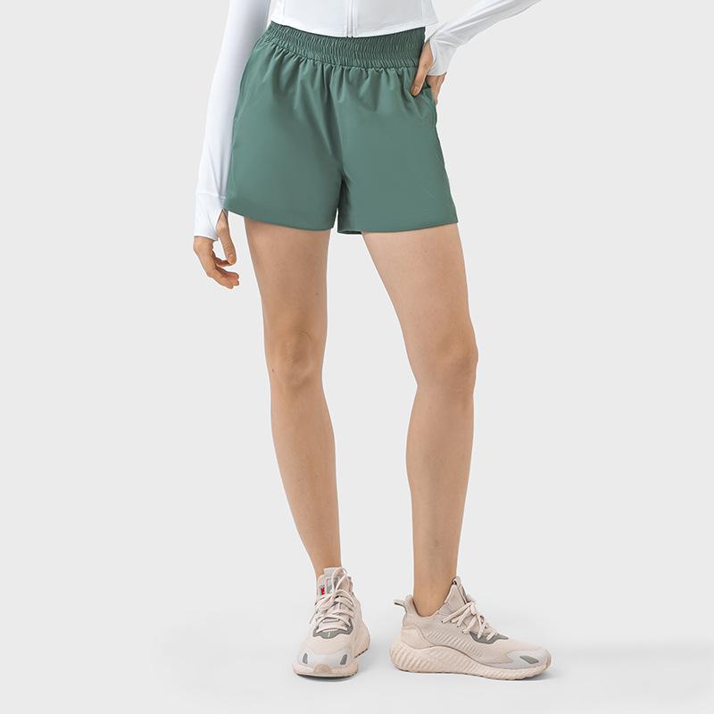 Outdoor new instant cool three-point yoga pants moisture wicking light running fitness shorts women's S