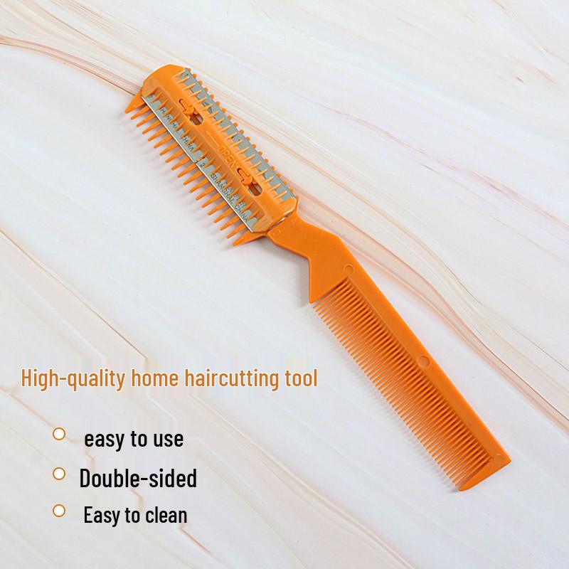 Двусторонний гребень-бритва для филировки челки и стрижки - Инструмент для взрослых парикмахеров