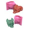 Devil Horns Skull Silicone Mold Epoxy Resin DIY Decoration Making Soap Candle