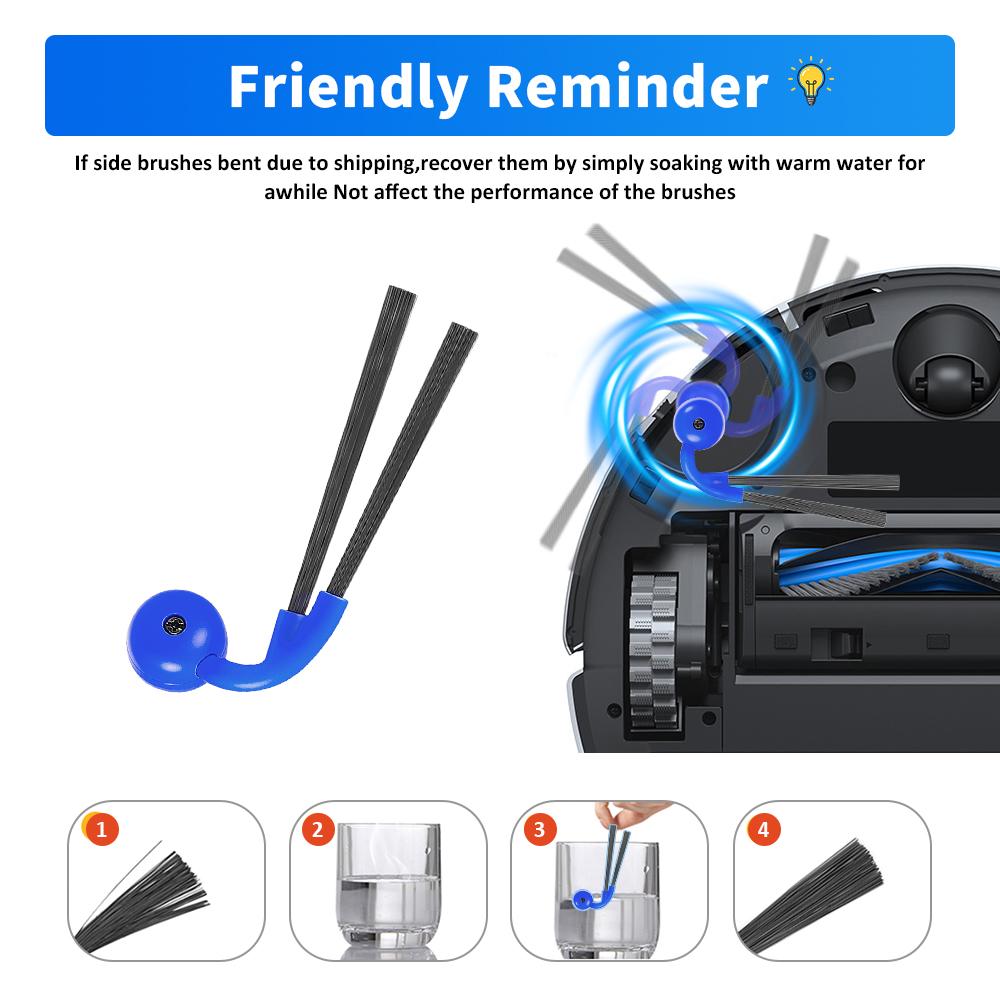 Side Brush Parts For Ecovacs Deebot X9/X9pro/X9 Pro Omni/X11 PRO/X11 PRO OMNI/X11 OMNICYCLONE Robot Vacuum Cleaning Accessories