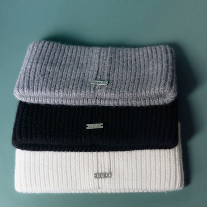 MUKHA CASHMERE KNIT HEAD BAND (BLACK)