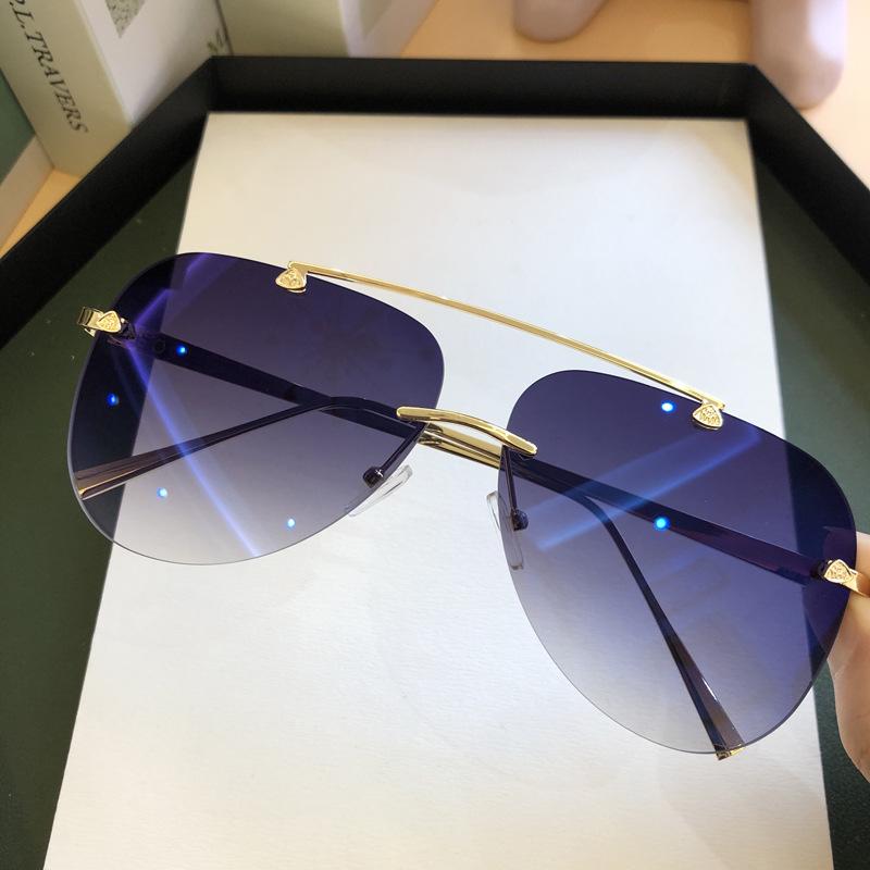 Nuovi occhiali da sole Vintage Rimless Allodia Pilota Marchio Gradient Sun Occhiali  Da Sole Tonalità Ovali Femminili acquista in modo economico — spedizione  gratuita, recensioni reali con foto — Joom