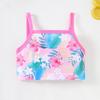 Girls Summer Swim Set Fish Scale Sleeveless Top Bikini Bottom 3PCS Beach Outfit