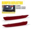 Red Lens Rear Bumper Reflector Marker Left Right Pair For 11-17 Honda Odyssey EV