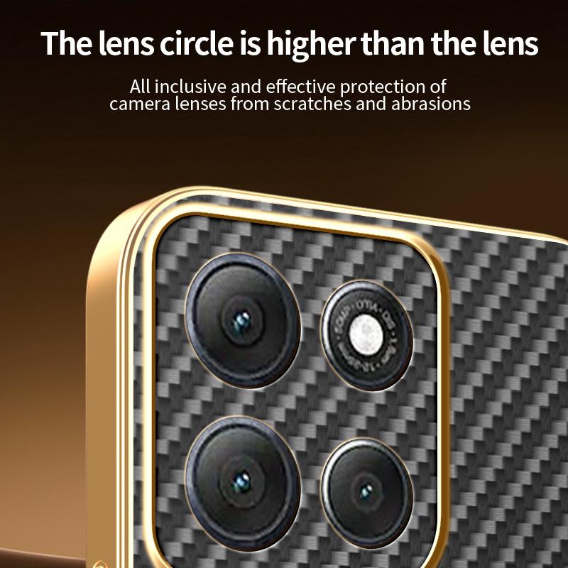 For MOTO G86 G86 Power Electroplated Carbon Fiber Magnetic Fingerprint-resistant Shockproof Phone Case