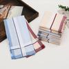 12Pcs/Set Soft Pocket Handkerchief 40x40cm Portable Pocket Plaid Square Towel Washable Classic Plaid Men's Cotton Handkerchiefs