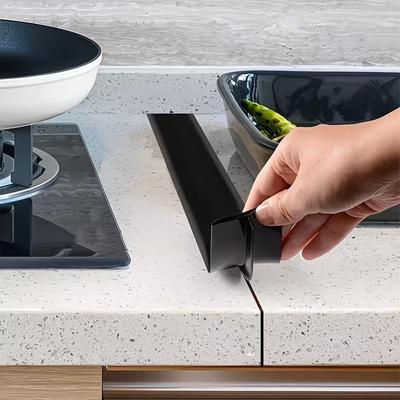 Striscia Copri Fessura Fornelli in Silicone Riempitivo Sigillante per Cucina Protezione Anti-Olio per Fessura Piano Cottura Facile da Pulire Flessibile Sigillo per Fessura Fornelli per Lavello e Piano Cottura Cucina