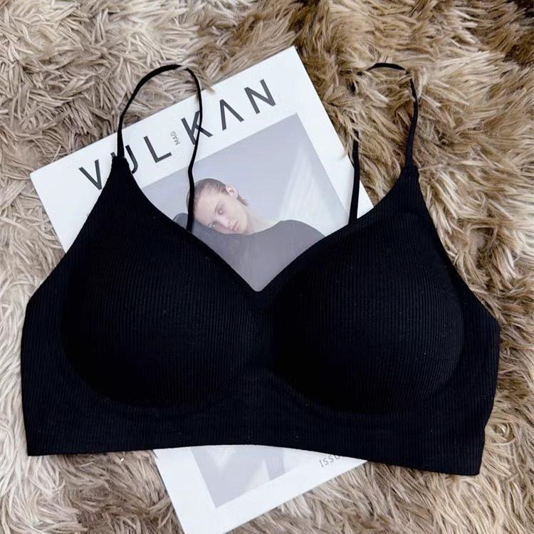 Flat chest special display chest large waist thin chest gathering thin shoulder straps comic chest no steel ring bra s (suitable for 32/70abc)